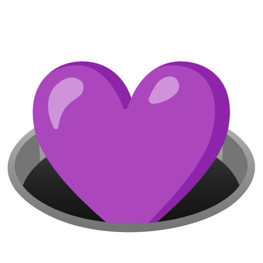 purple heart hole