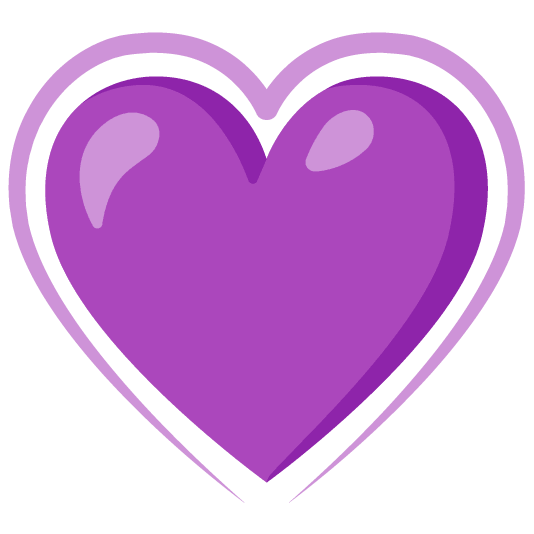 purple heart hearts