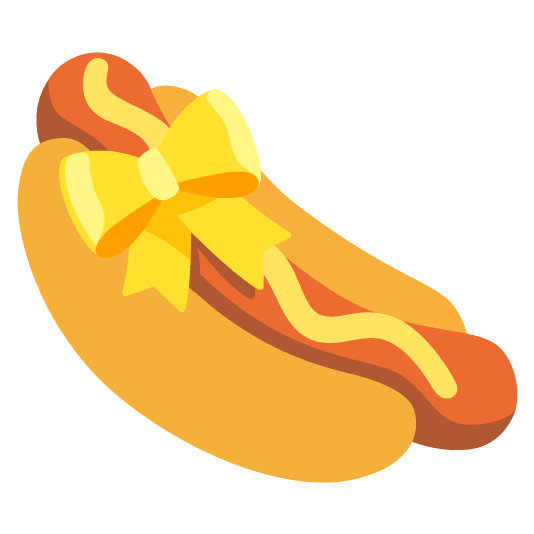 gift heart hotdog