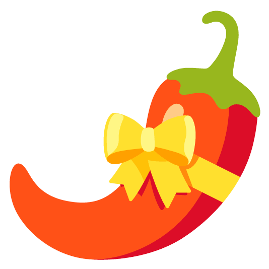 gift heart hot pepper