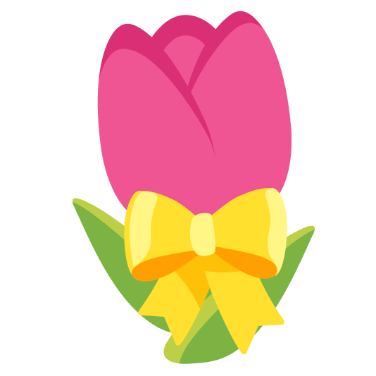 gift heart tulip