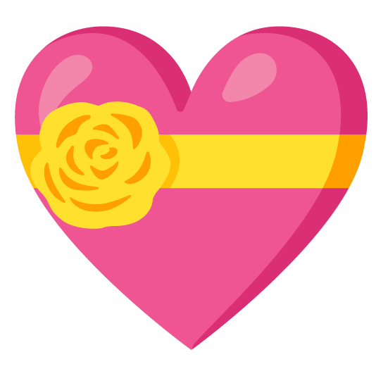 gift heart rose