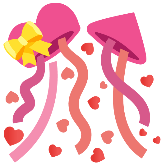 gift heart confetti ball