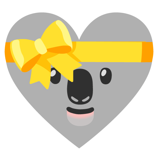 gift heart koala