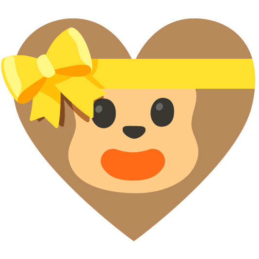 gift heart monkey face