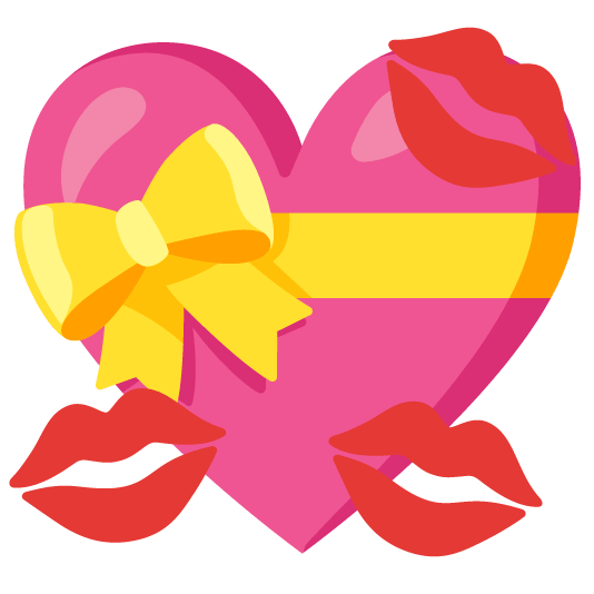 gift heart kiss