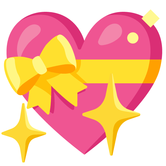 gift heart sparkling heart