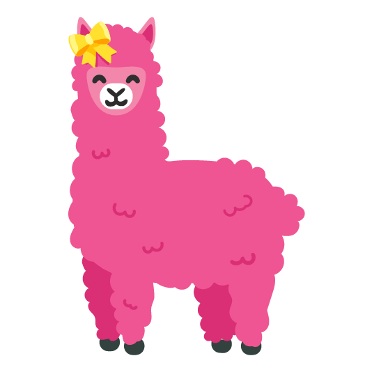 gift heart llama