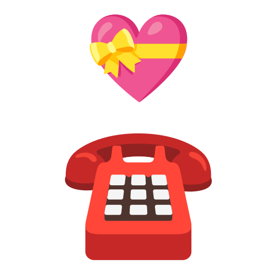 gift heart phone