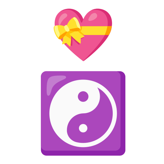 gift heart yin yang