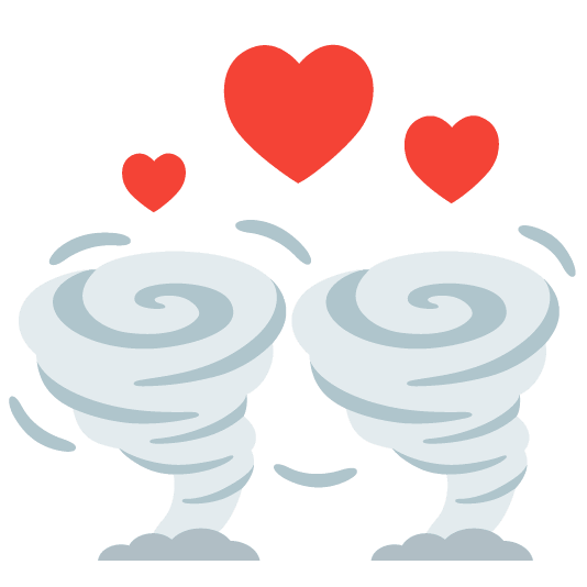 revolving hearts tornado