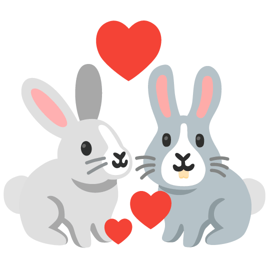 revolving hearts rabbit