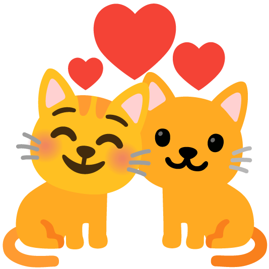 revolving hearts cat