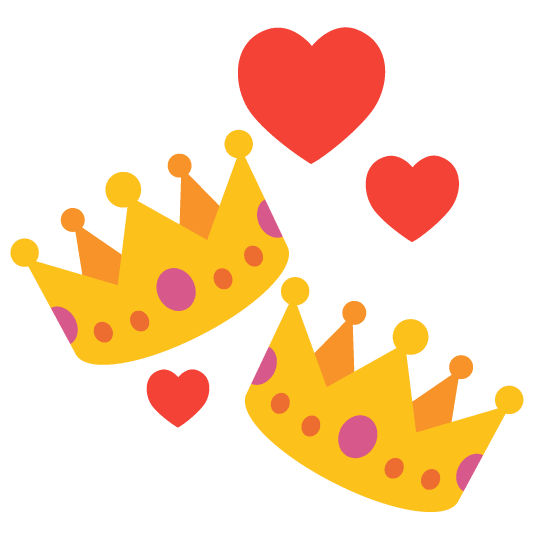 revolving hearts crown