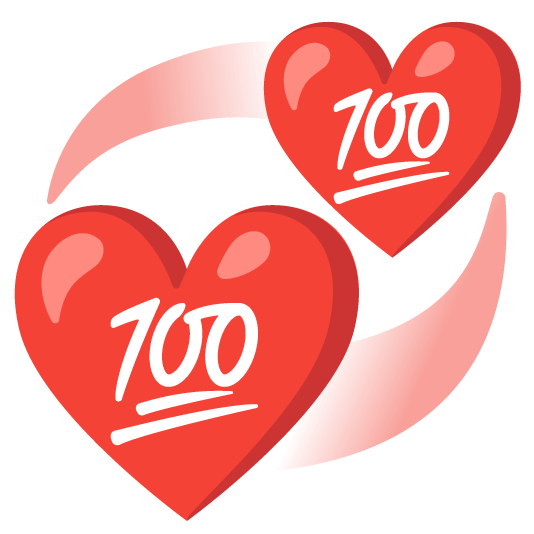revolving hearts 100