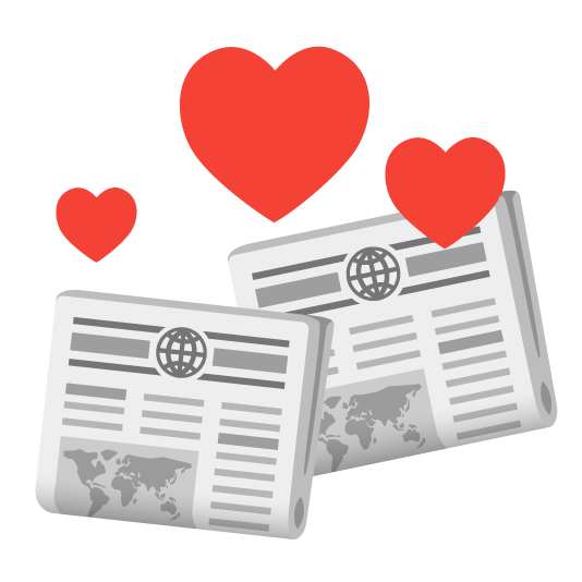 revolving hearts newspaper