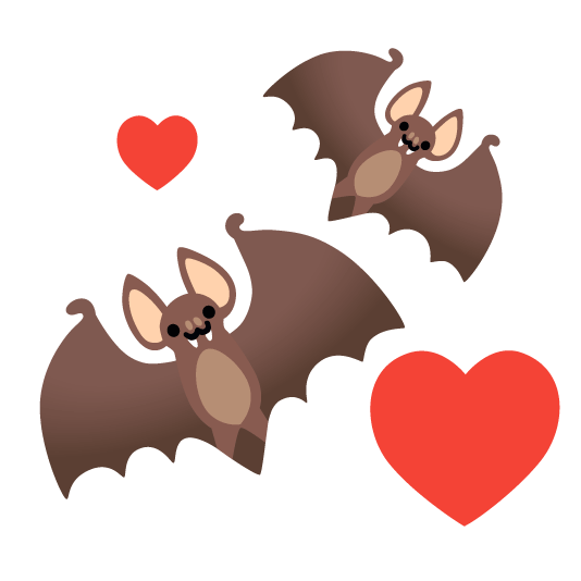 revolving hearts bat