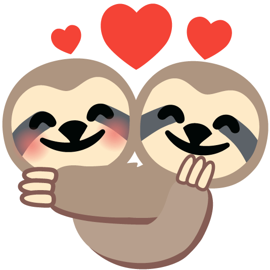 revolving hearts sloth