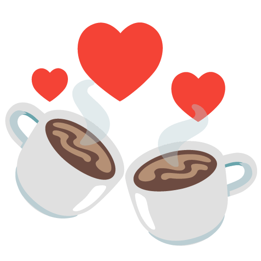 revolving hearts coffee