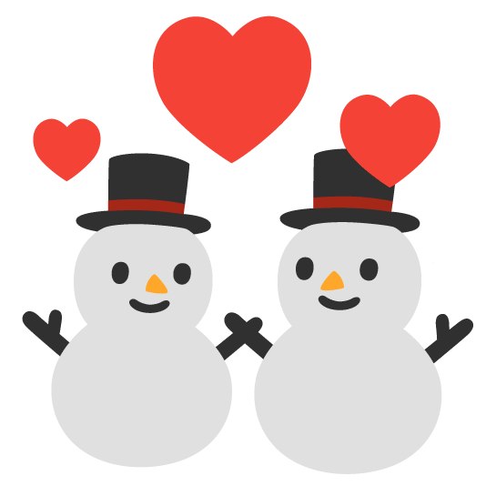 revolving hearts snowman without snow