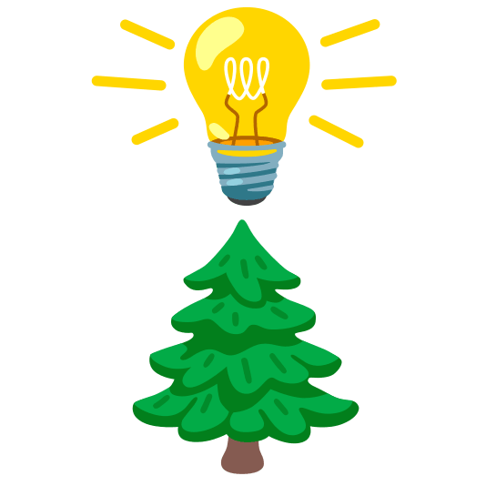 bulb evergreen tree