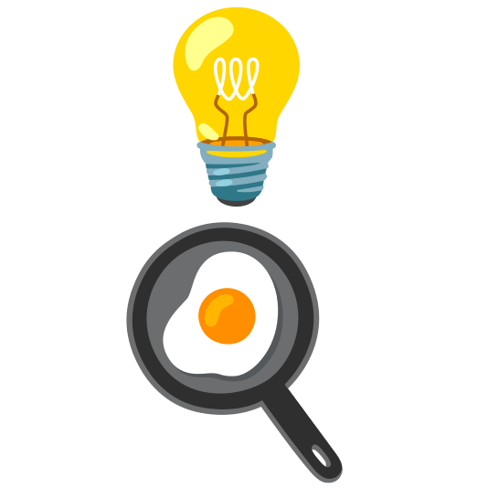 bulb fried egg