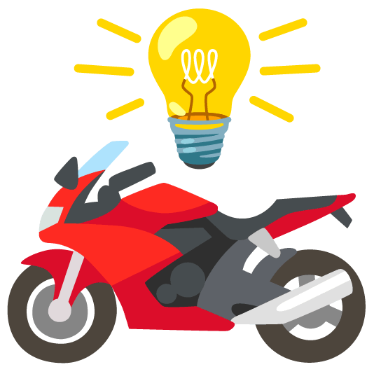bulb racing motorcycle