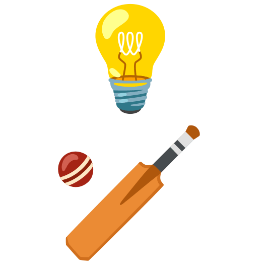 bulb cricket bat and ball