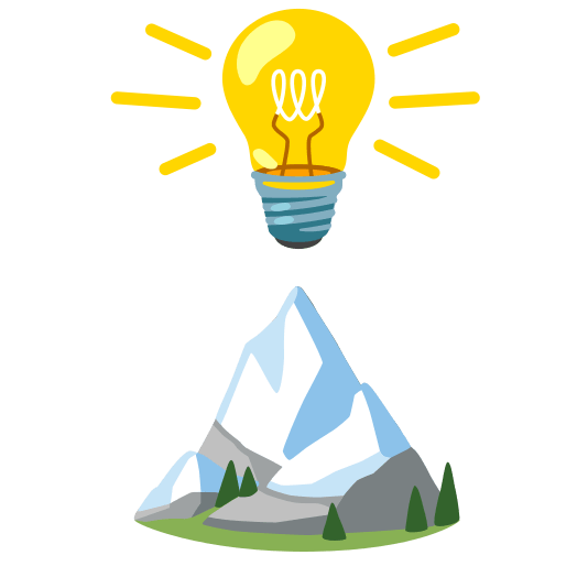 bulb snow capped mountain