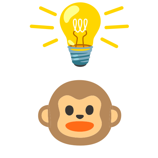 bulb monkey face