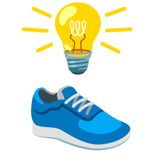 bulb athletic shoe