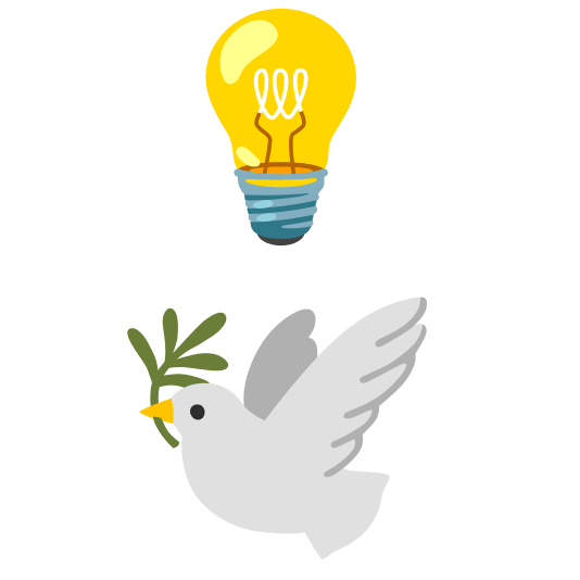 bulb dove of peace