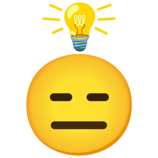 bulb expressionless