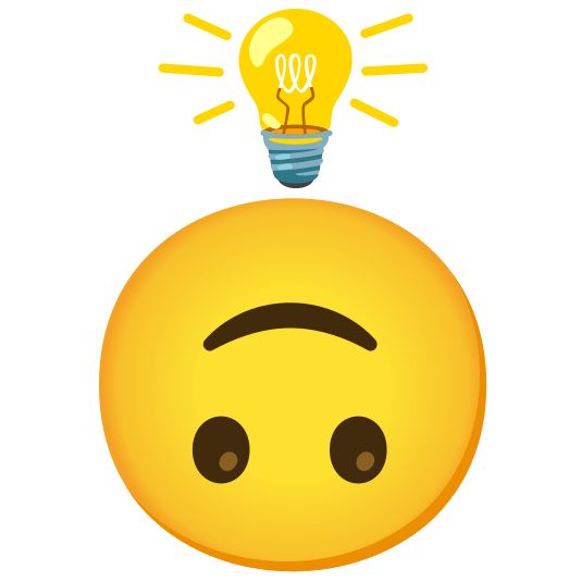 bulb upside down face