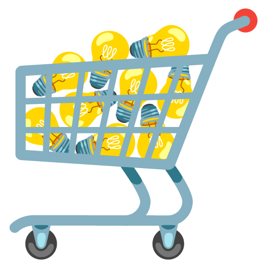 bulb shopping trolley