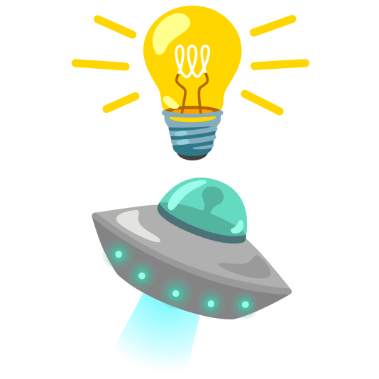 bulb flying saucer