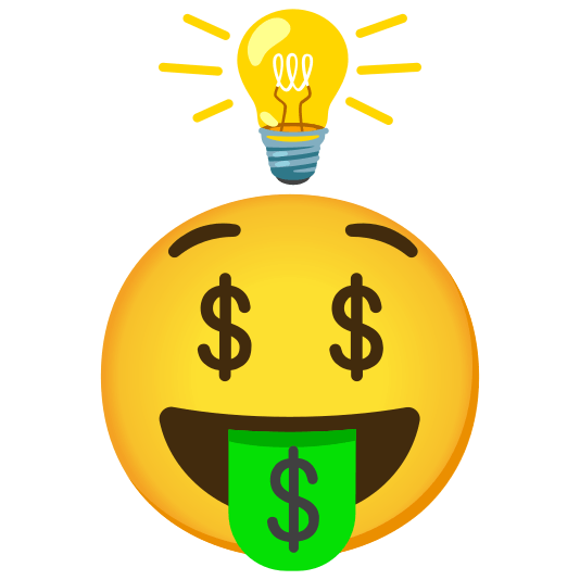 bulb money mouth face