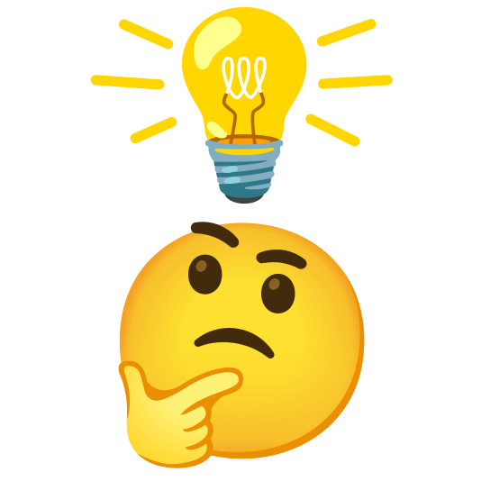 bulb thinking face