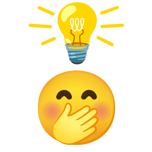 bulb face with hand over mouth