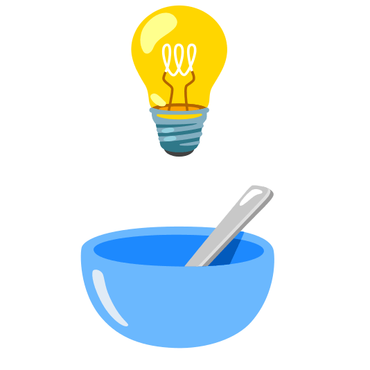 bulb bowl with spoon