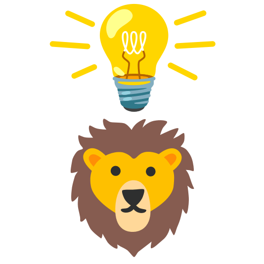 bulb lion face