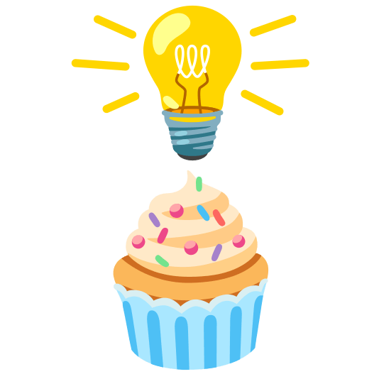 bulb cupcake