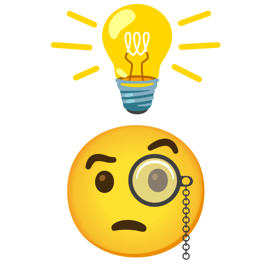 bulb face with monocle