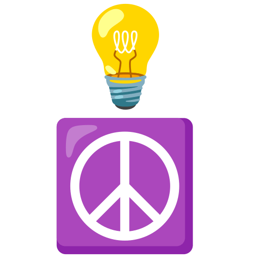 bulb peace symbol