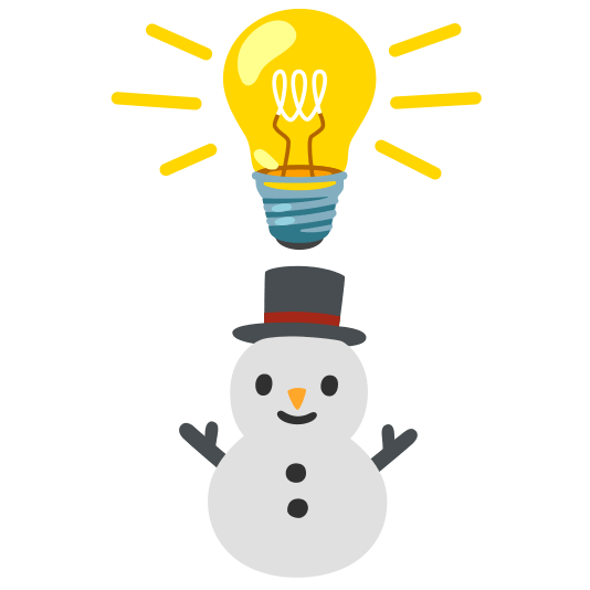 bulb snowman without snow
