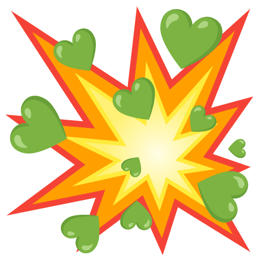 boom green heart