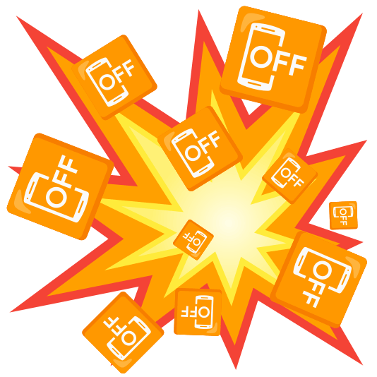 boom mobile phone off