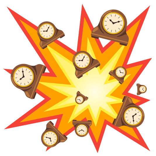 boom mantelpiece clock