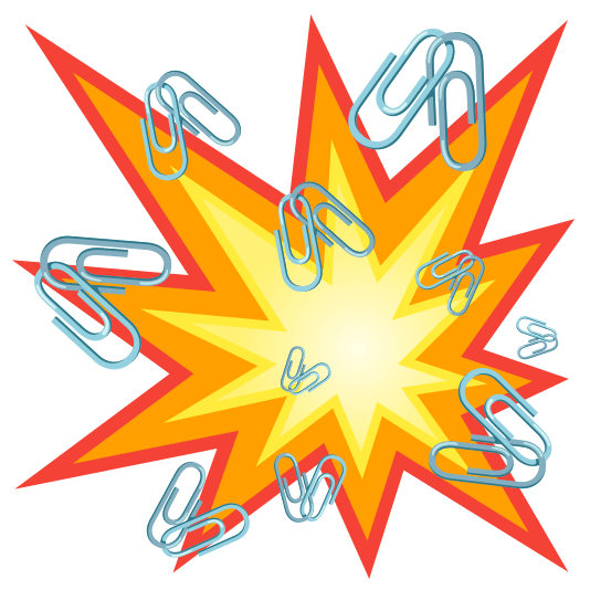 boom linked paperclips