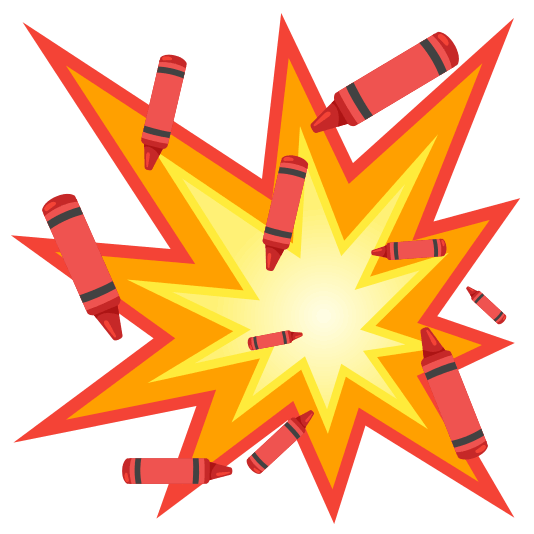 boom lower left crayon